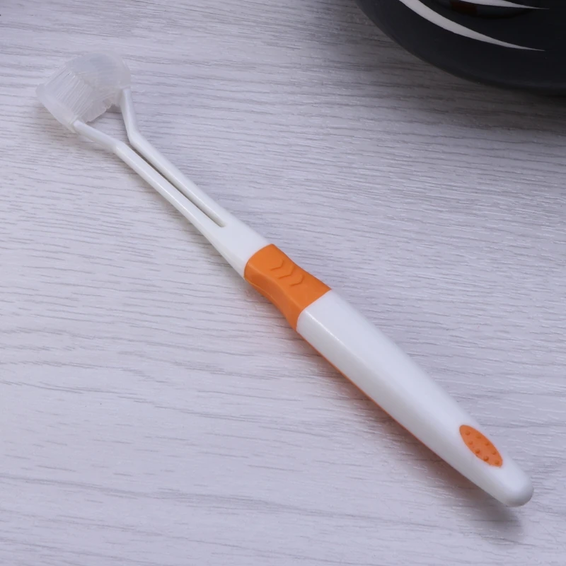 1 шт. Зубная щетка с тремя сторонами, ультратонкая зубная щетка для взрослых с мягкой щетиной