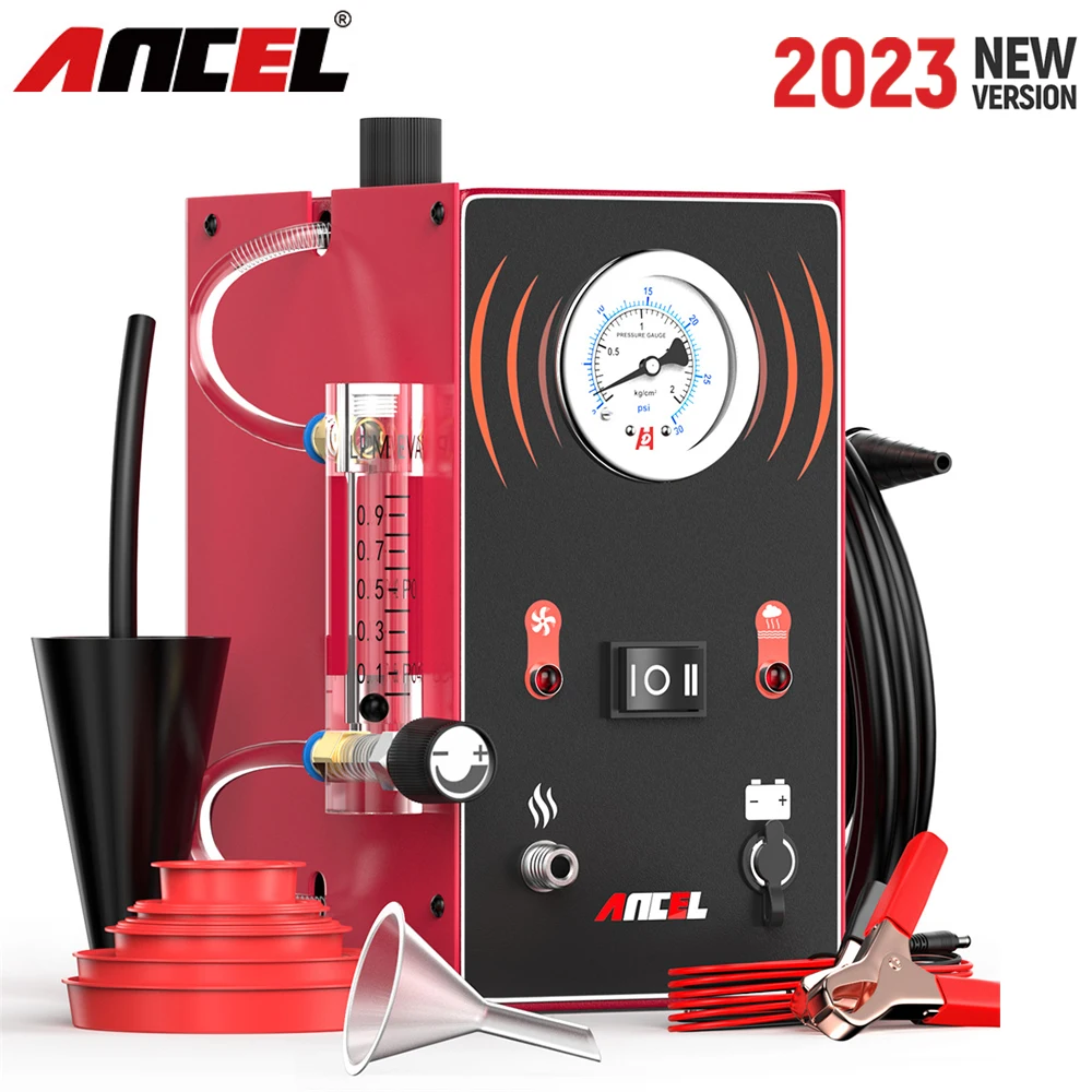 2023 Автомобильный детектор утечки дыма ANCEL S300 Turbo 12V с насосом EVAP, Локатор утечки масла, генератор дымовой трубы для автомобиля, мотоцикла