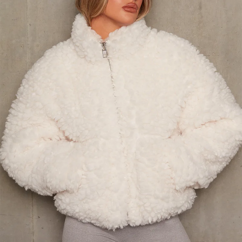 2023 Новые женские зимние осенние теплые куртки с длинным рукавом, пальто, модные флисовые пальто