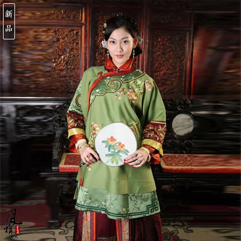 3 Дизайна, Винтажный Республиканский костюм Богатой леди Сюхефу Ханфу для телевизионной постановки, костюм Суо Цин Цю для женщин