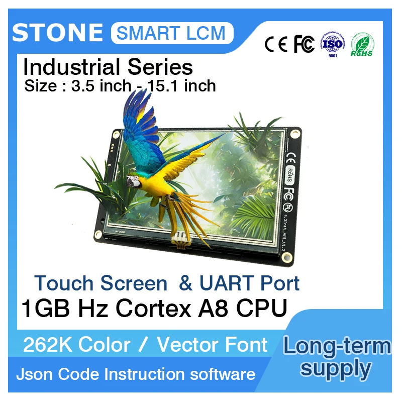 4,3-дюймовый Графический TFT ЖК-модуль Встроенного программного обеспечения Smart Touch Screen Display Промышленная плата управления для промышленного использования