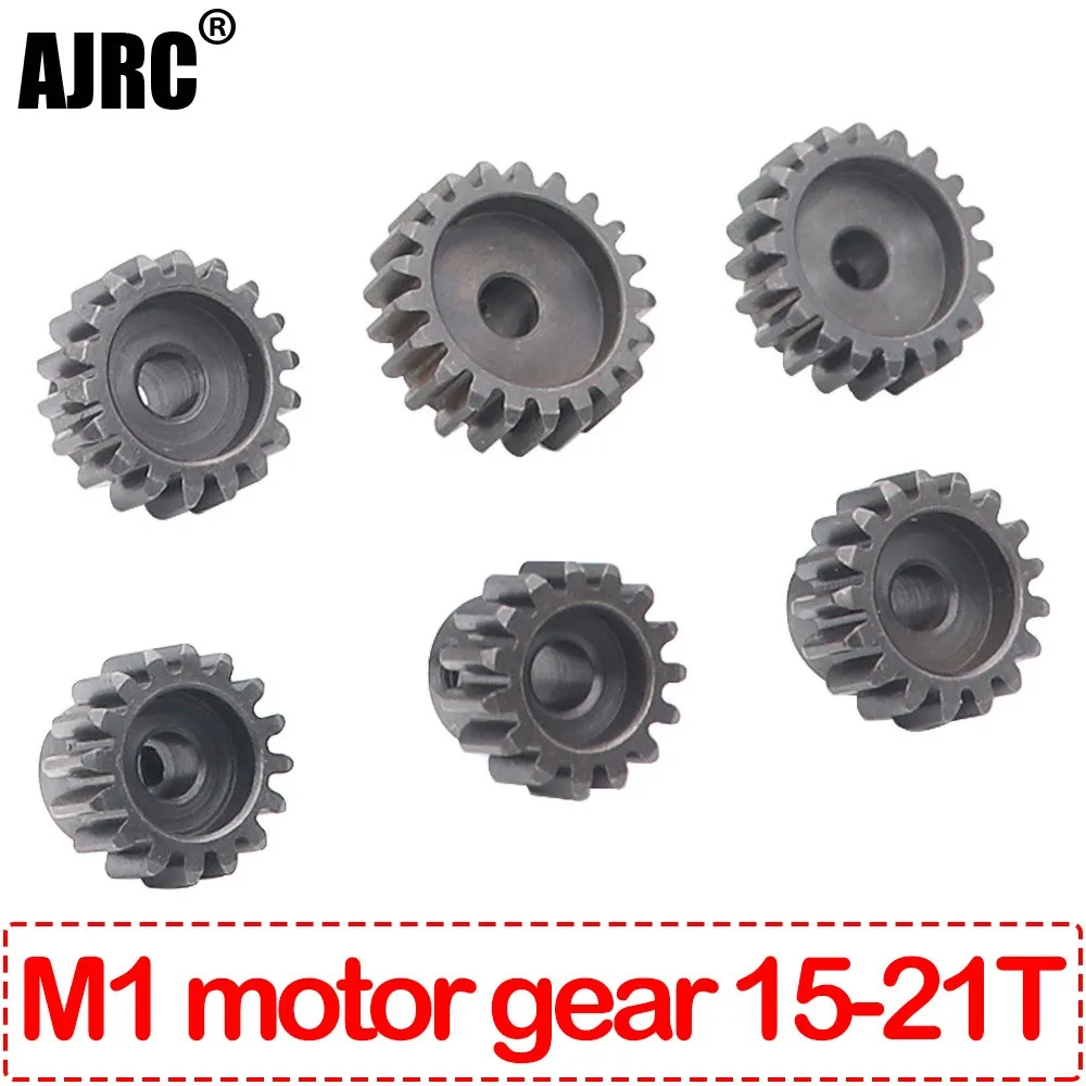 AJRC M1 5 мм 15 Т 16 Т 17 Т 18 Т 20 Т 21 Т Черная стальная металлическая шестерня мотор-редуктор для 1/8 RC модели автомобиля Мотор