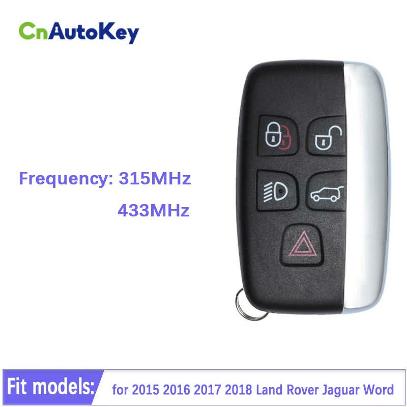 CN004036 Умный ключ 5 Кнопок 315 МГц/433 МГц для 2015 2016 2017 2018 Land Rover Jaguar Word для программатора VVDI N51 I80 AP X300