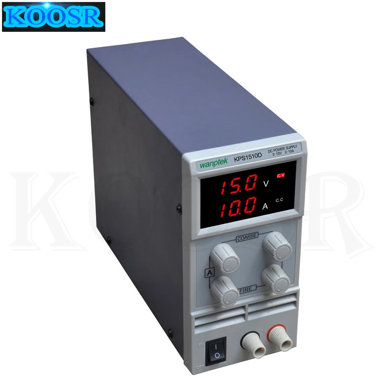 KPS1510D Регулируемый высокоточный переключатель с двойным светодиодным дисплеем, функция защиты источника питания постоянного тока 15V10A 110V-230V 0.1V/0.01A EU