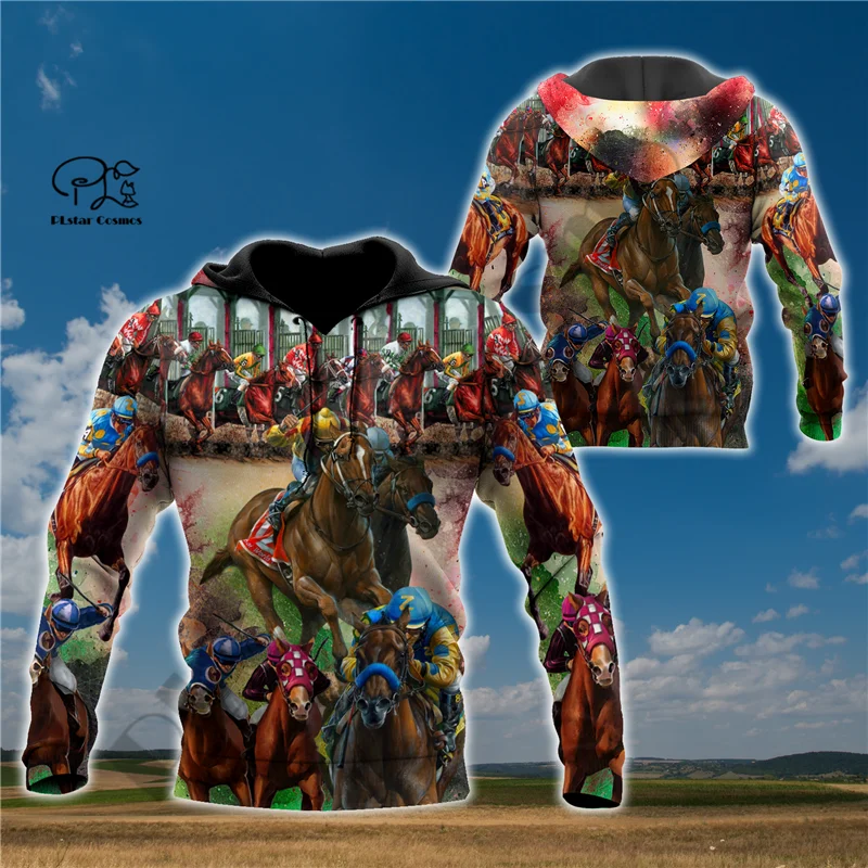 PLstar Cosmos 3DPrinted Новейшая Гоночная Лошадь с Пользовательским Именем Подарок Уникальная Уличная Одежда В стиле Хражуку Унисекс Повседневные Толстовки/На Молнии/Sweatshirt6