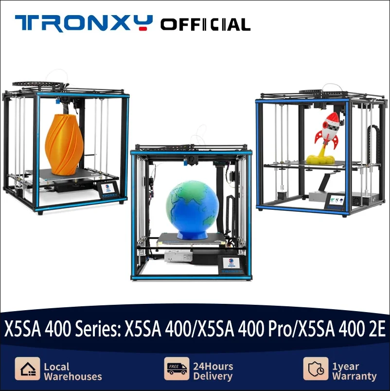 Tronxy X5SA 400 Series Pro 2E FDM 3D-Принтеры Обновление Большого Размера 400*400*400 мм Высокоточный Автоматический Нивелир DIY 3D-принтер