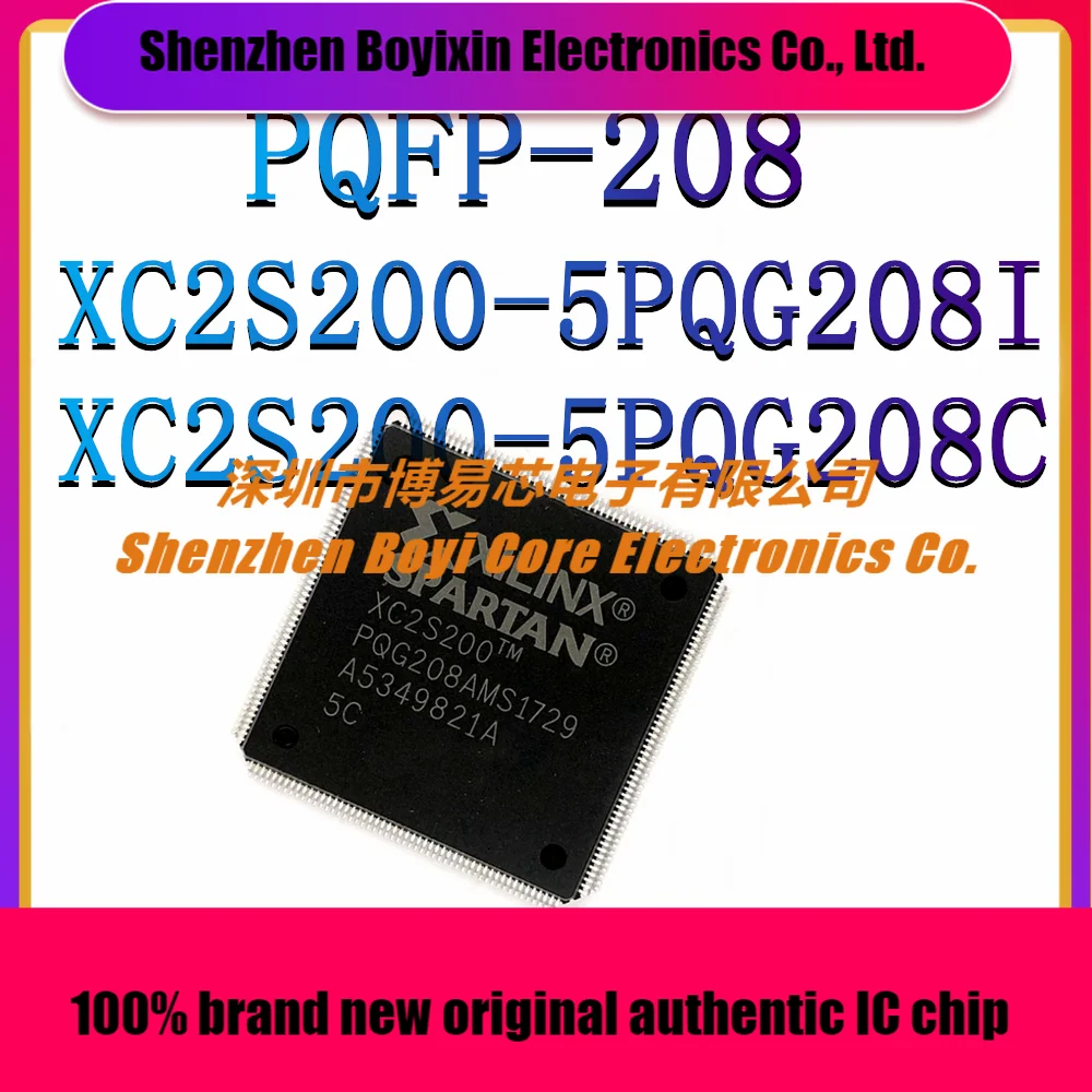 XC2S200-5PQG208I XC2S200-5PQG208C Комплект поставки: микросхема программируемого логического устройства PQFP-208 (CPLD/FPGA)