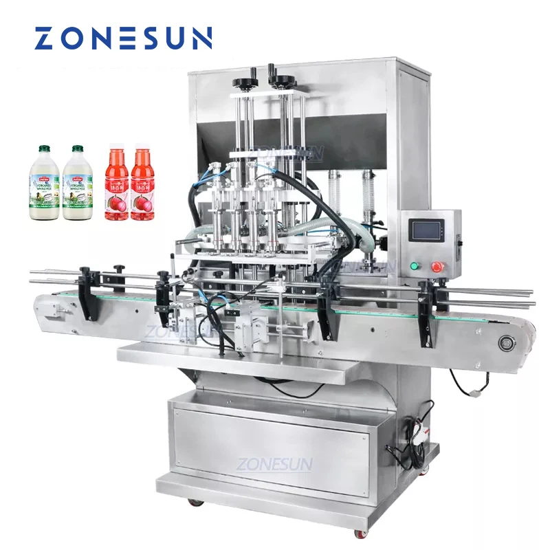 ZONESUN ZS-SV4GB Бутылка для масла для крема, Шампуня, пасты для медового соуса, фармацевтическая Серво-Разливочная Машина, Безопасность и Стабильность