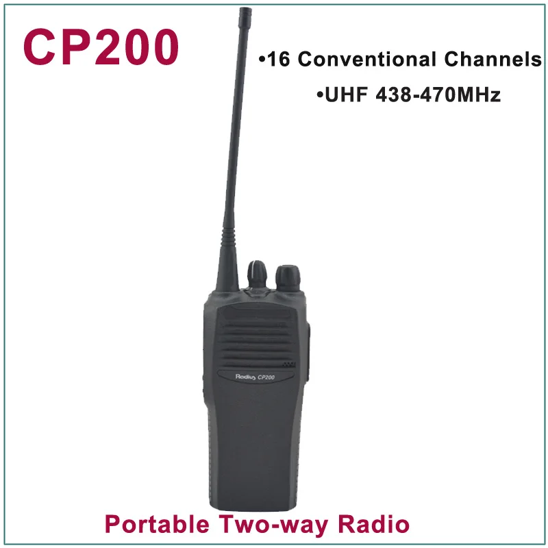 Абсолютно новый CP200 UHF 438-470 МГц, 16 обычных каналов, Портативное двустороннее радио