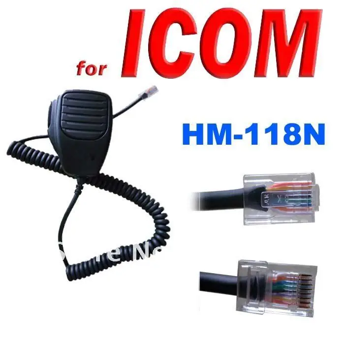 Бесплатная Доставка Микрофон с Дистанционным управлением MH-118N для мобильного приемопередатчика ICOM IC-2200H IC-V8000 IC-E208 IC-2100H и т. Д