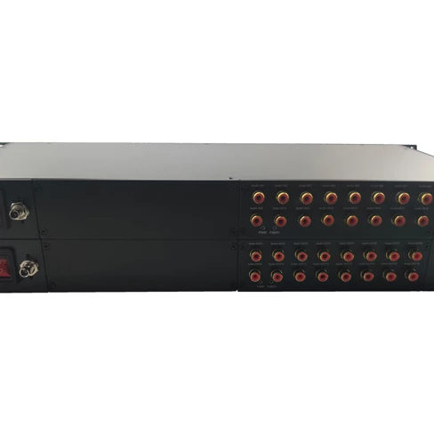 волоконно-оптический преобразователь видеонаблюдения 16 каналов прямой RCA аудио конвертер в оптоволокно широковещательный оптоволоконный преобразователь