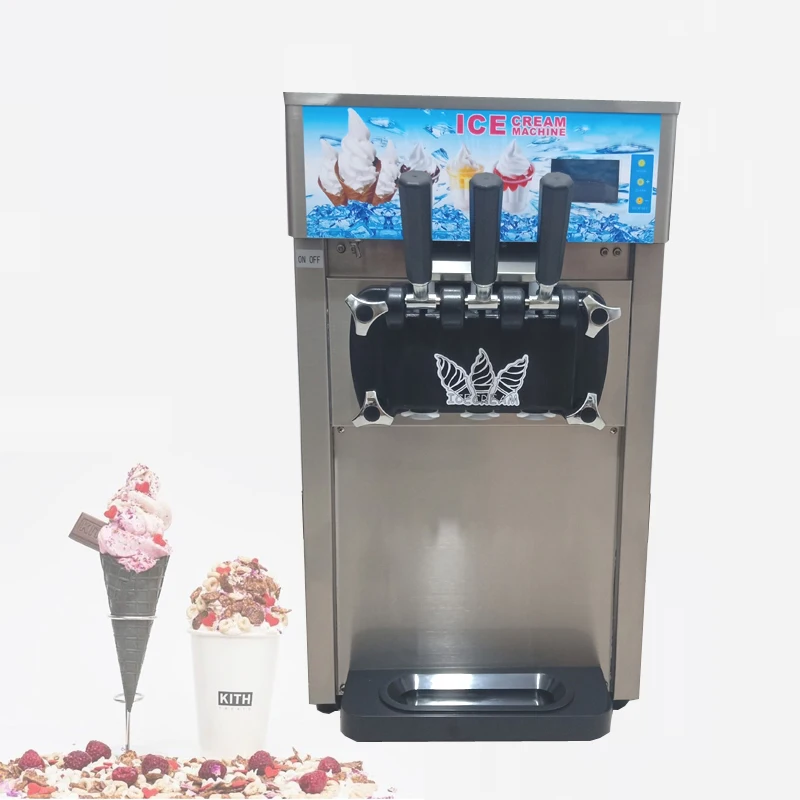 Высококачественная Коммерческая Машина Для Производства Мягкого Мороженого, Электрическая Машина Для Производства Мороженого с тремя вкусами 110 В/220 В, Машина Для Производства Мороженого