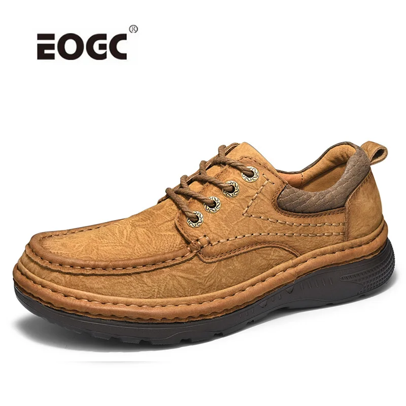 Высококачественные мужские ботинки из натуральной кожи, осенние водонепроницаемые ботильоны ручной работы, уличные износостойкие мужские ботинки, обувь