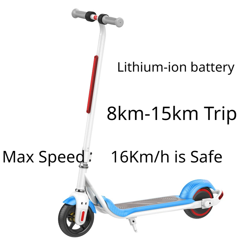 Детский электрический самокат, велосипедный самокат, литиевая батарея на 2 колеса 6,5 дюймов