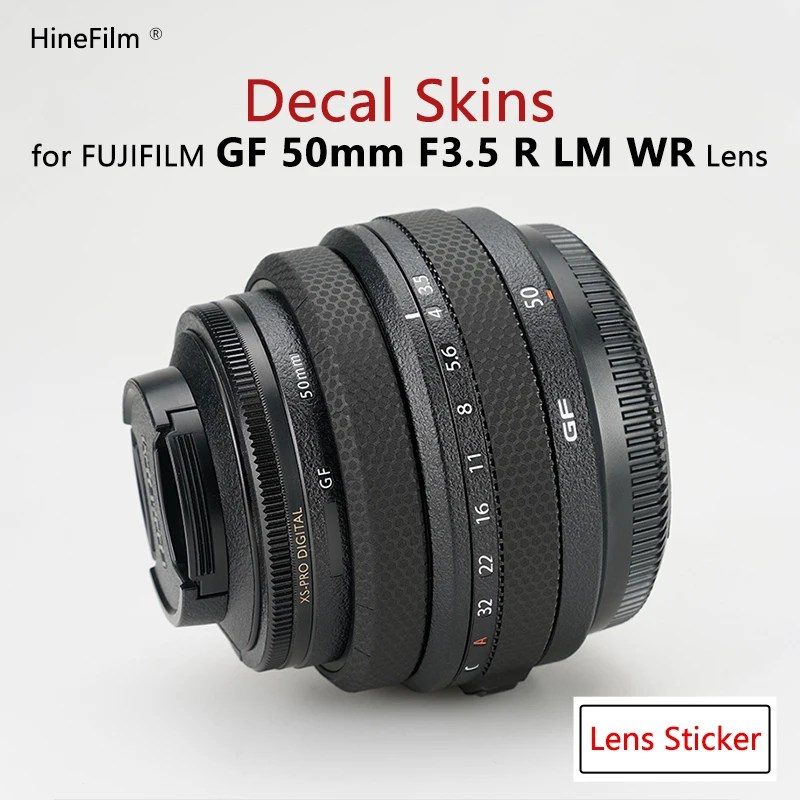 для объектива Fuji GF50 F3.5 Премиум Наклейка для объектива Fujifilm GF50mm F3.5 R LM WR Защита объектива От царапин, Оберточная Бумага, Наклейка