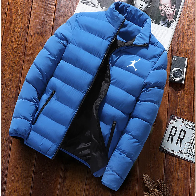 Зимняя мужская куртка с подкладкой 2022 года для среднего возраста и молодежи Большого размера, легкая и тонкая короткая куртка с подкладкой, теплое пальто