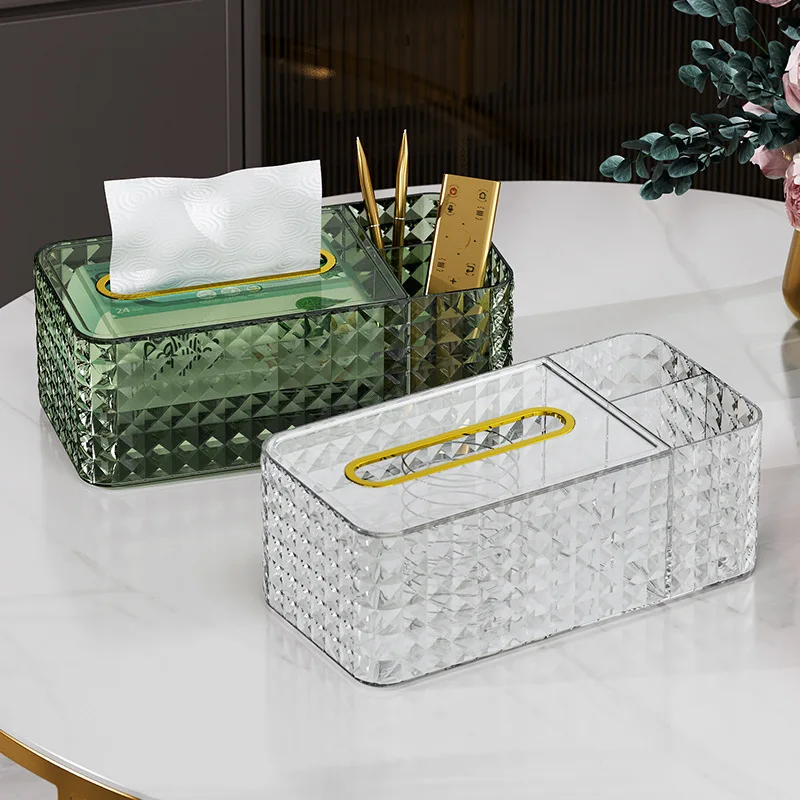 Коробка для салфеток с бриллиантами, светильник для гостиной, Роскошный домашний чайный столик, Креативная коробка для рисования салфеток в скандинавском стиле, Коробка для хранения гостиничного пульта дистанционного управления