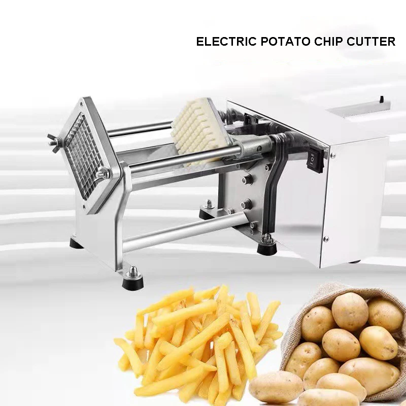 Многофункциональный Электрический резак для картофельных чипсов с 7/10/14 мм машиной для резки картофеля фри Коммерческая Овощерезка
