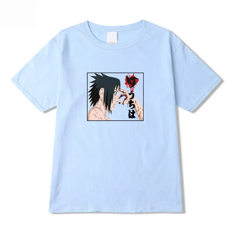 Новая мужская и женская Летняя футболка naruto naruto Для студентов, модная брендовая футболка Tide, хлопковая Футболка с круглым вырезом и короткими рукавами