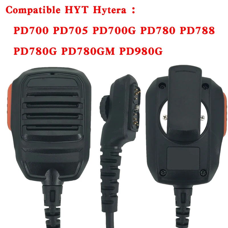 Новый CB Radio PTT Ручной Микрофон Микрофон для Hytera HYT PD700 PD702 PD700G PD780 PD780G PD780GM Портативная рация Двухстороннее Радио