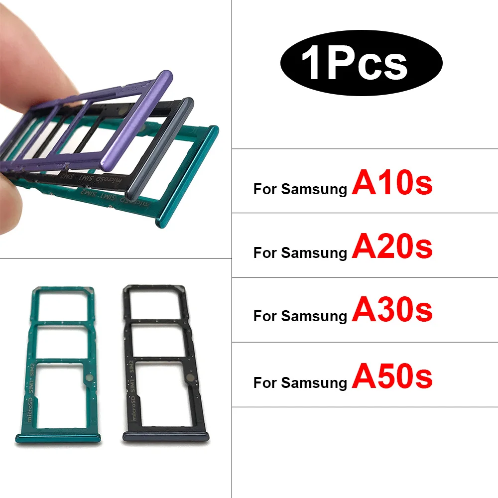 Новый Слот для двух SIM-карт, Держатель Лотка для SD-карт, Адаптер Для Samsung Galaxy A10s A20s A30s A50s, Запчасти для Ремонта
