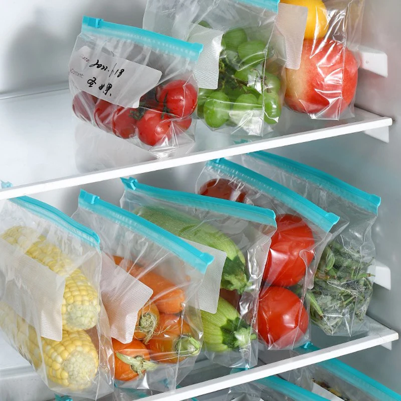 Оберточные Пластиковые Упаковочные Пакеты Сумка Для хранения продуктов Многоразовый Мешок Для запечатывания Сэндвичей с морозильной камерой Кухонный Холодильник Для хранения продуктов