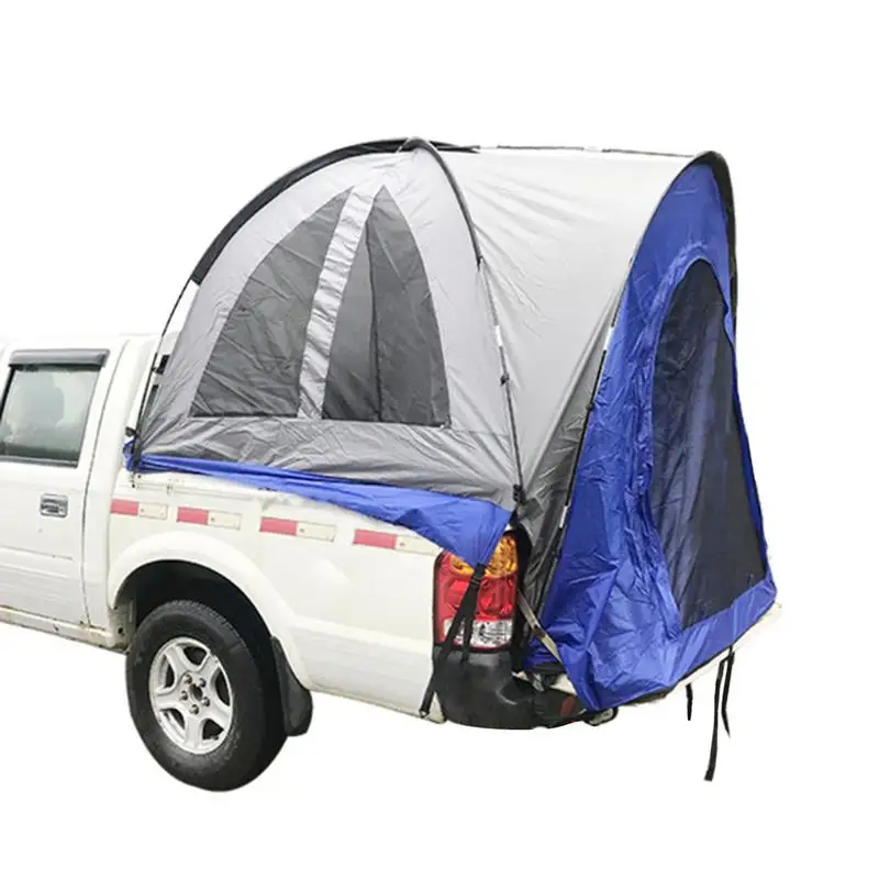 Палатка для пикапа Водонепроницаемая PU2000, Двухслойные Палатки для грузовиков, Полноразмерные Короткие и обычные Кровати для 5-6,5 футов С передним тентом