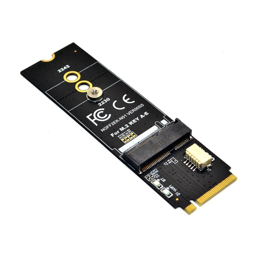 Плата Riser Card адаптера M.2 KEY-M to KEY A-E/E для модуля беспроводной сетевой карты по протоколу M.2 NGFF PCIE