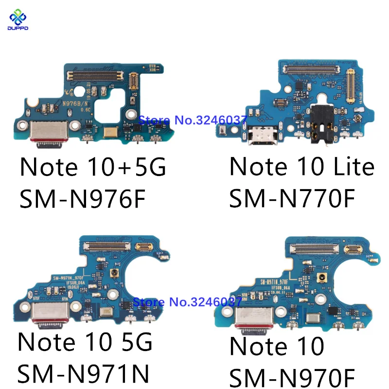 Порт быстрой зарядки USB Разъем Микрофонная Плата Гибкий Кабель Для Samsung Galaxy Note 10 Plus 5G Lite N770F N976F N971N N970F Замена