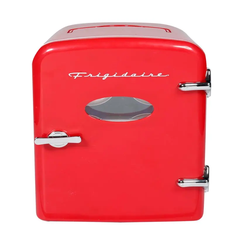 Портативный Мини-холодильник в стиле Ретро, очень большой, на 9 банок, EFMIS175, красный