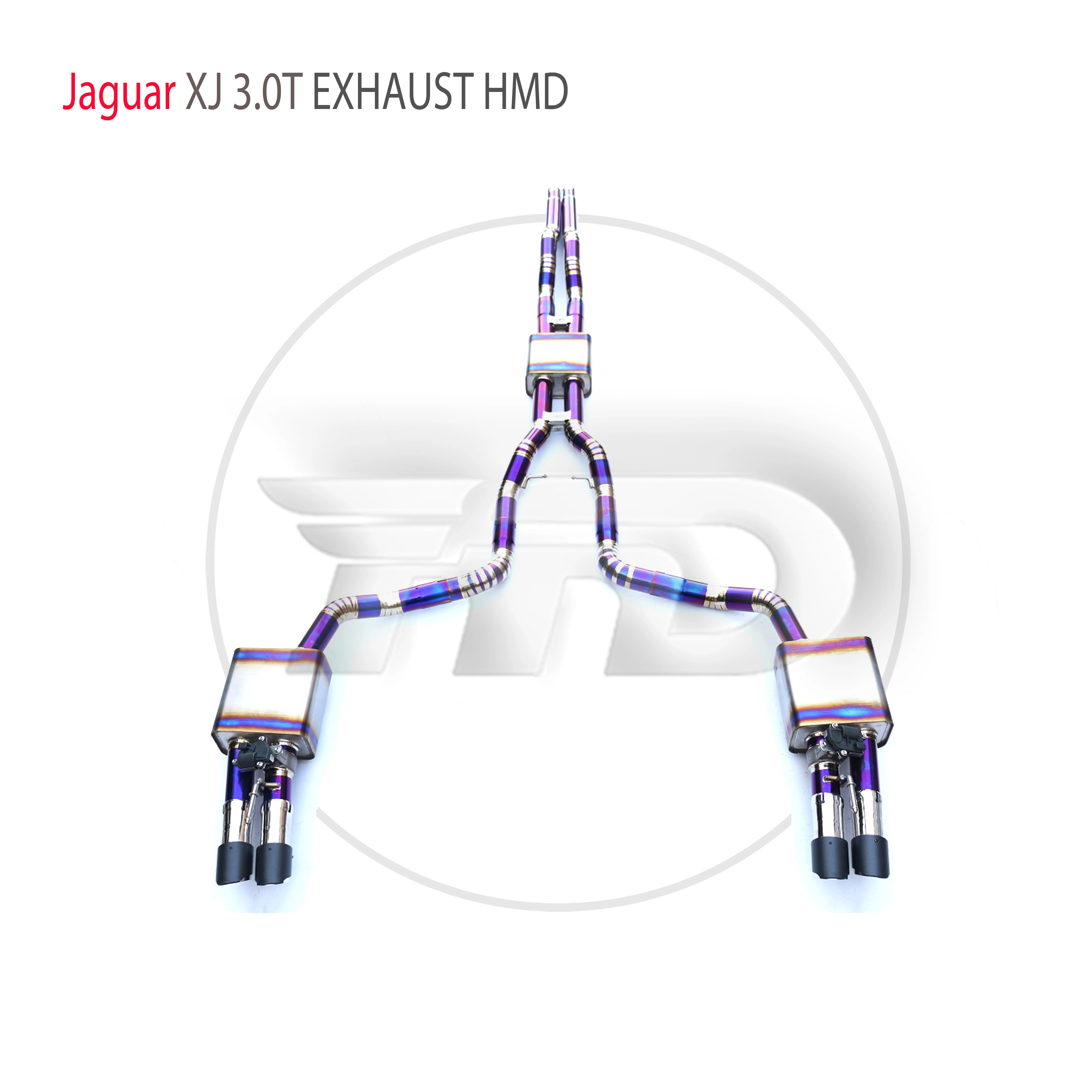 Производительность выхлопной системы из титанового сплава HMD Catback подходит для Jaguar XJ 3.0T Автоматическое изменение электронного клапана