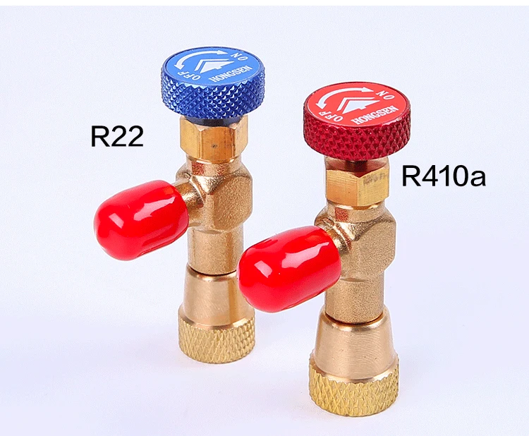 регулирующий клапан для удержания хладагента R410A R22 R407C, запасные части для заправочного клапана кондиционера 1 шт.