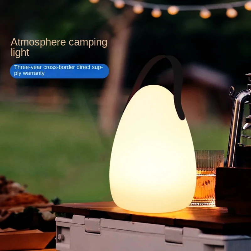 светодиодная портативная лампа для зарядки наружного портативного многофункционального обеденного стола, ночник, походная палатка, походная лампа, атмосферная лампа