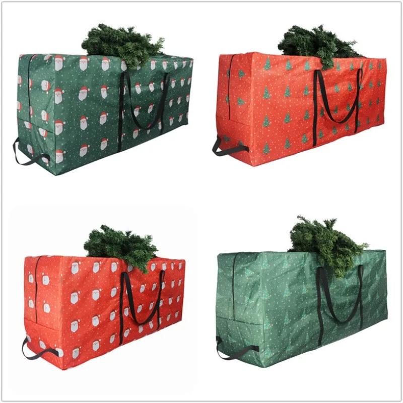 Ткань Оксфорд 210D с 4 ручками, водонепроницаемые сумки для хранения елок, Большая сумка для хранения рождественской елки Для удобной переноски и транспортировки