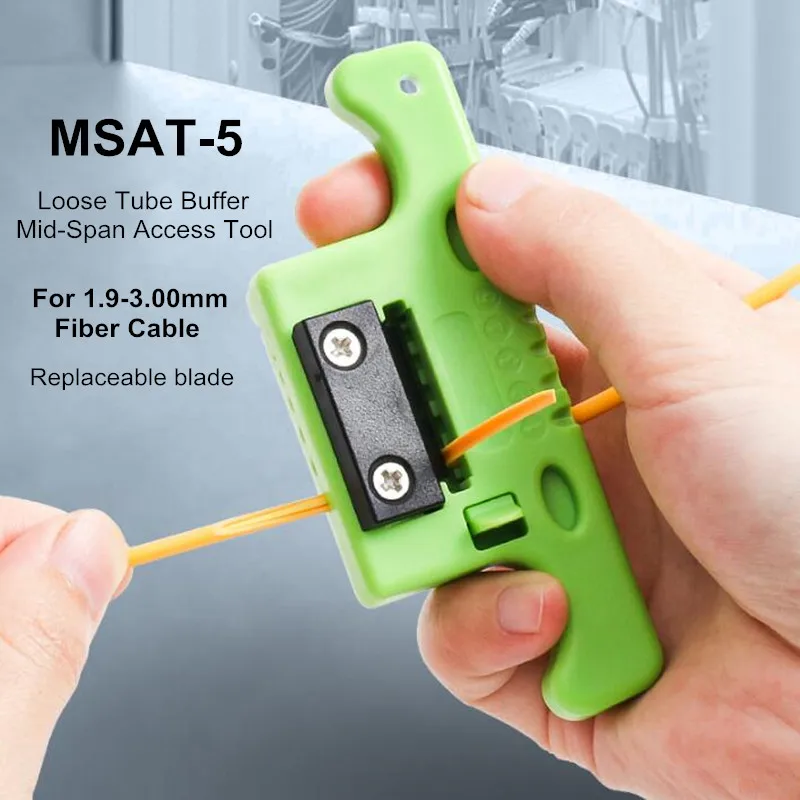 Устройство для зачистки ленты оптоволоконного кабеля MSAT-5 Инструмент для доступа к среднему промежутку от 1,9 мм до 3,0 мм со сменным лезвием MSAT-5