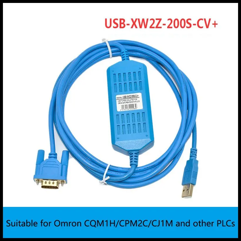 ЧПУ подходит для экономичного кабеля программирования ПЛК Omron CS серии CQM1, кабеля для загрузки данных USB-XW2Z-200S-CV+ PLC