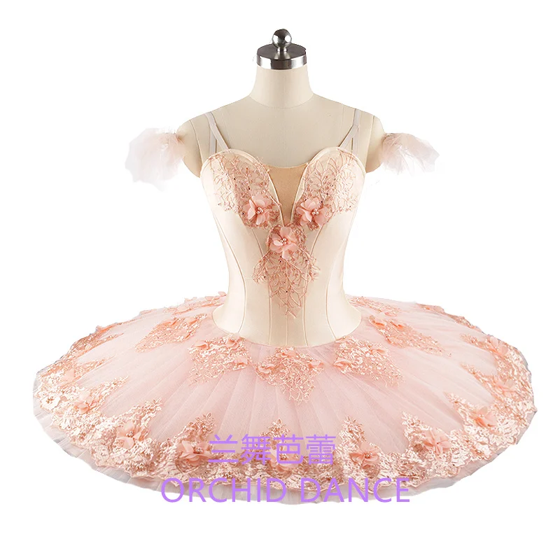 Элегантная профессиональная высококачественная женская одежда для выступлений для взрослых, розовые балетные костюмы-пачки 