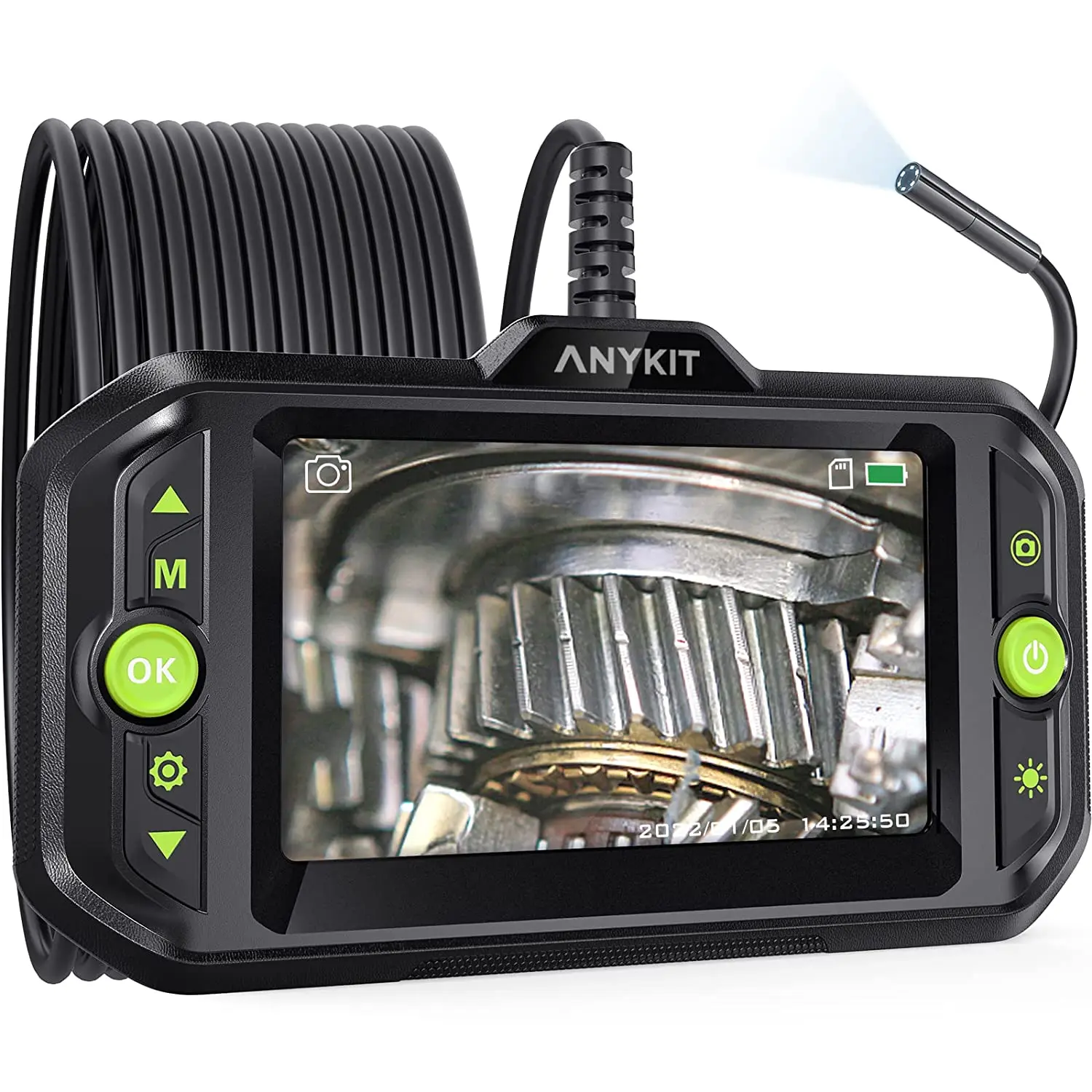 Эндососкопическая инспекционная камера Anykit Handhold, 1080P HD однообъективный и трехобъективный бороскоп Канализационная камера для слива автомобильных труб