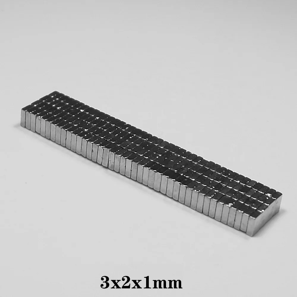 500ШТ 3x2x1 Мини-Магниты с небольшим Блоком N35 3*2*1 Тонкий неодимовый магнит 3*2*1 Сильные мощные магниты 3x2x1 мм