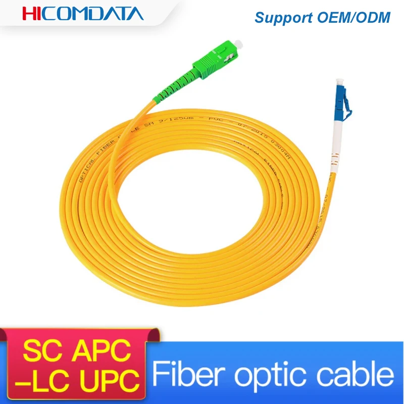 SC/APC-LC/UPC Симплексный Одномодовый Волоконно-оптический патч-корд SC-LC 3 М 2,0 мм 3,0 мм FTTH Оптоволоконный Патч-кабель 1Ｍ 3 М 5 М 10 М
