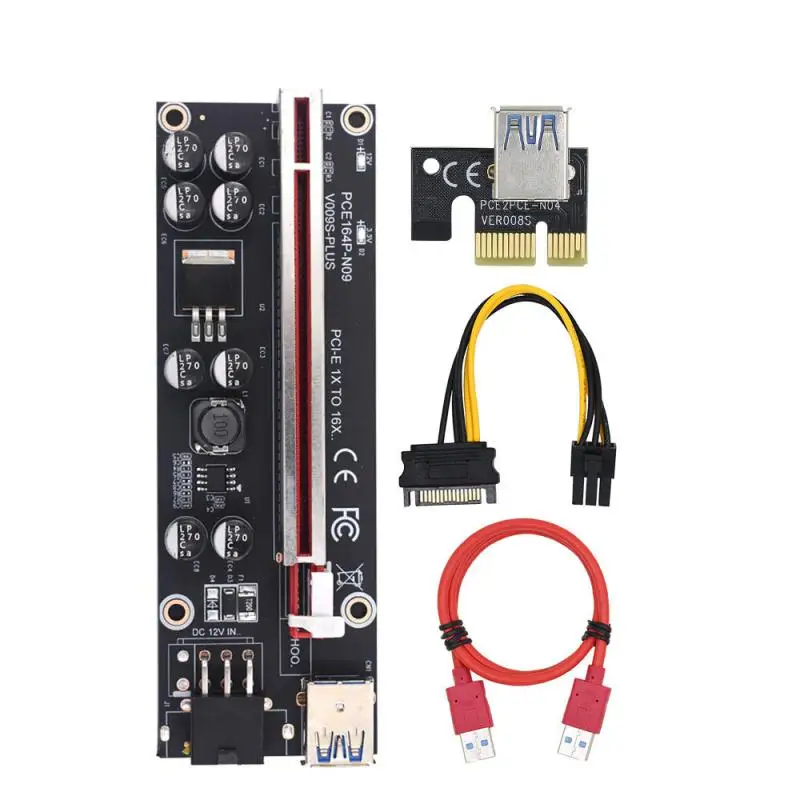 Ver009S PCI-E Riser Card 60 см USB 3,0 Кабель PCIE От 1X До 16X Удлинитель Видеокарты PCIe Адаптер Для Майнинга GPU Miner