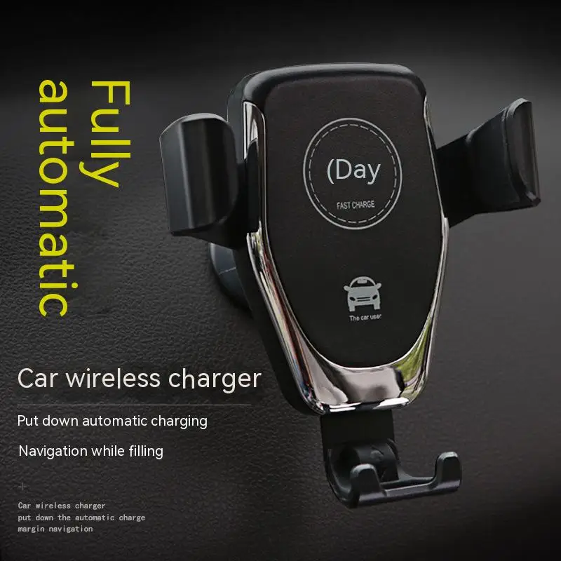 Автомобильный Держатель телефона Инфракрасное Беспроводное зарядное устройство RGB Мощностью 15 Вт Подходит Для iPhone Huawei Samsung Быстрая Автомобильная Зарядка Простое управление