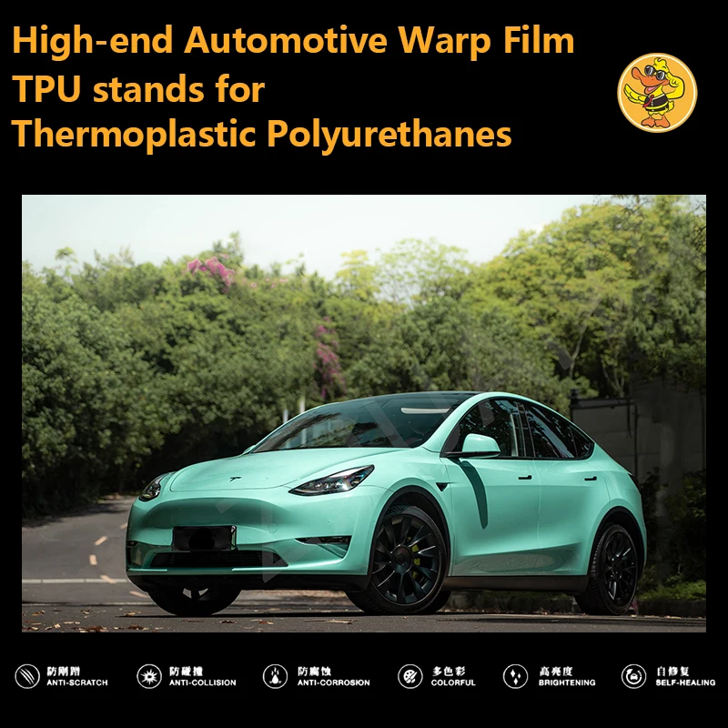 Высококачественные автомобильные наклейки из ТПУ vinilo adhesivo para для авто, виниловая обертка, покрывающая пленка, цвет вуали, мятно-зеленый 152*18 м