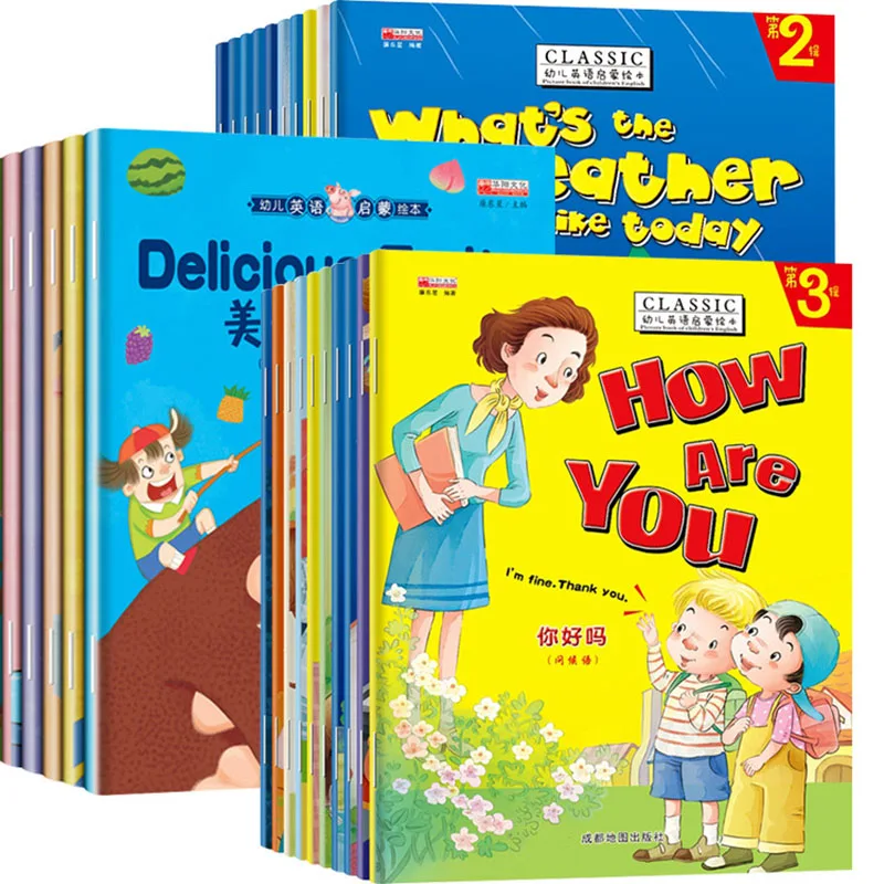Детская книжка с картинками по английскому просвещению, 10 томов, детские книги, раннее образование, обучение, цветная книжка с картинками