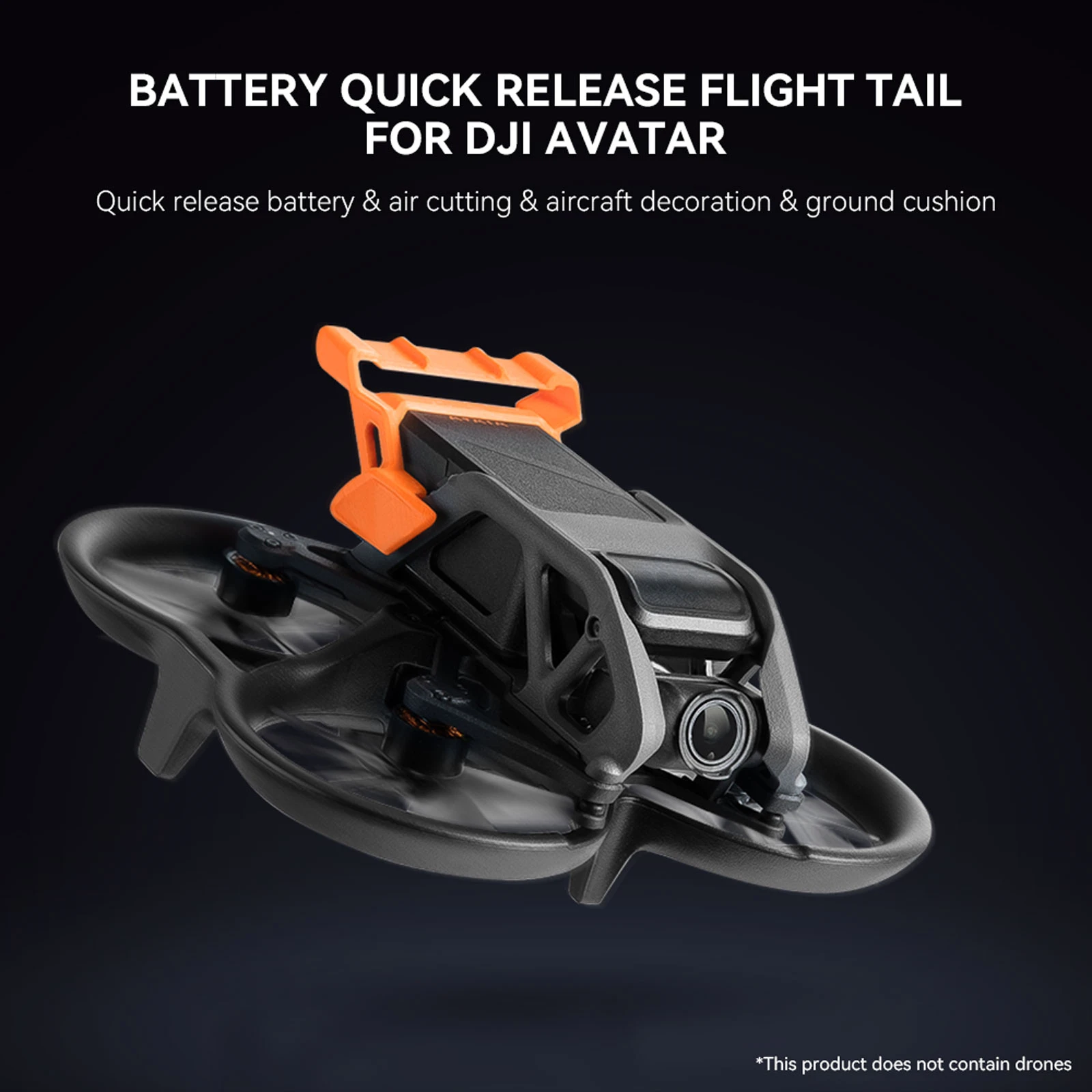 Летающий хвост Подходит для DJI Avata Аккумулятор Быстроразъемный летающий хвост Аксессуары для Дронов
