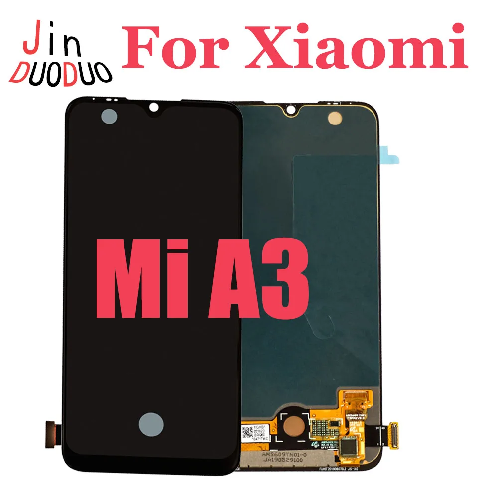 Оригинальный Для XIAOMI Mi A3 ЖК-дисплей с Сенсорным экраном Дигитайзер В Сборе Для Xiaomi CC9e ЖК-дисплей с Рамкой MiA3 M1906F9SH M1906F9SI