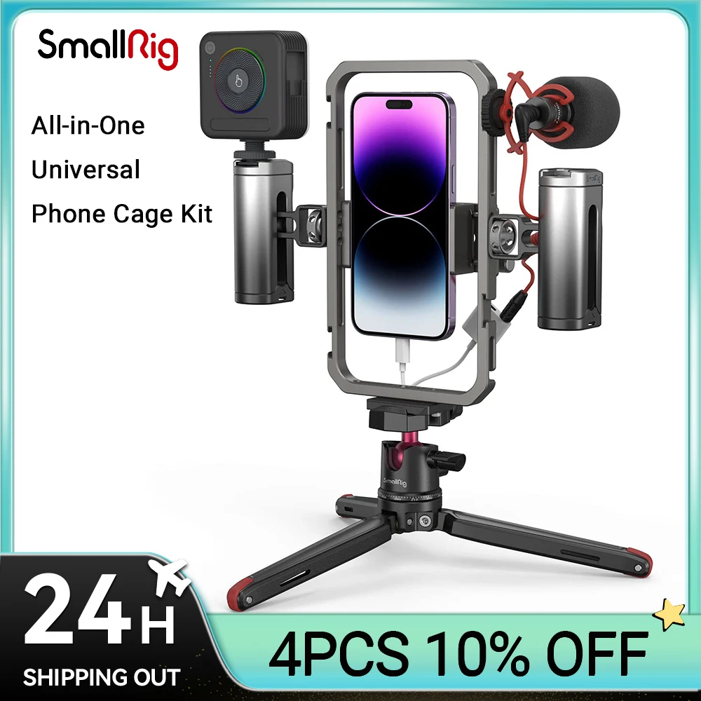Универсальный видеокомплект SmallRig Ultra /Pro /Basic / Classic для фотосъемки с телефона Универсальный комплект для телефона 3591C